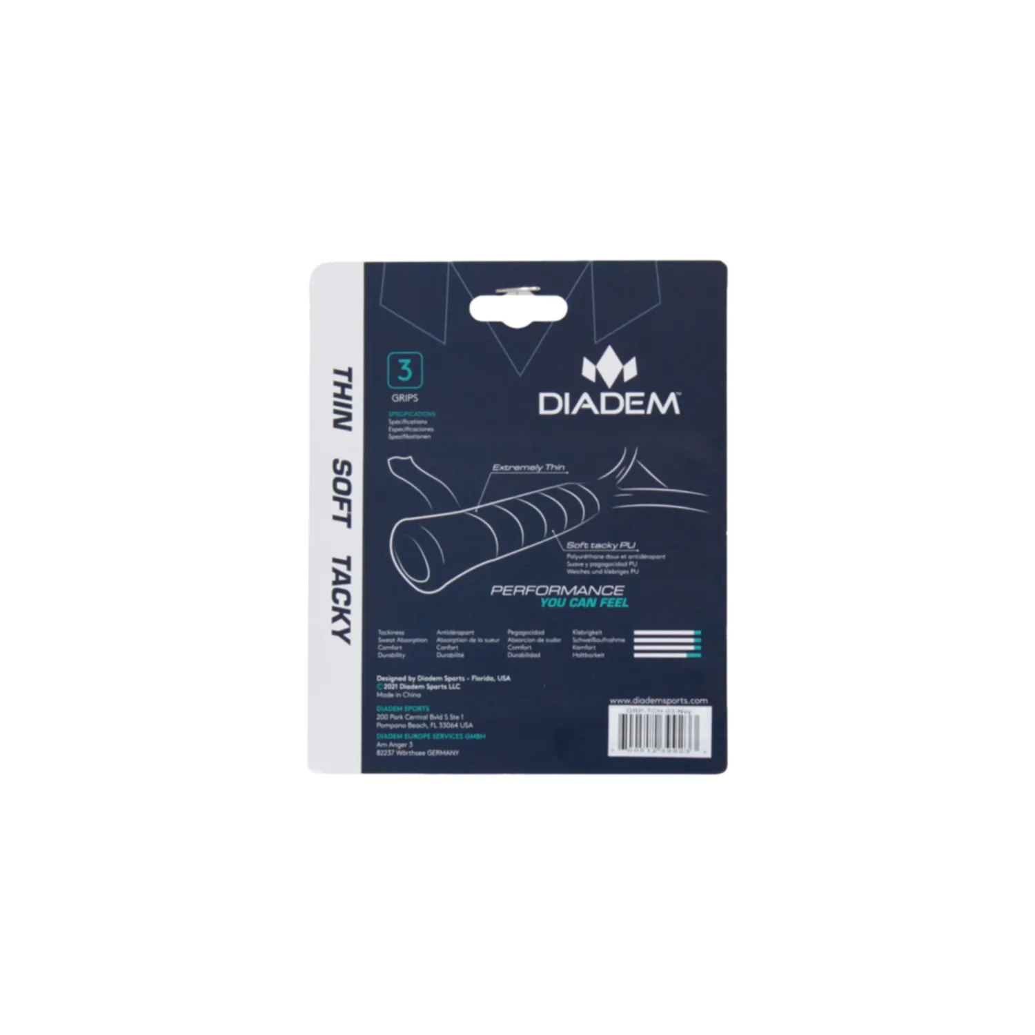 Diadem Pro Touch Overgrip 3 Pack by Diadem Sports