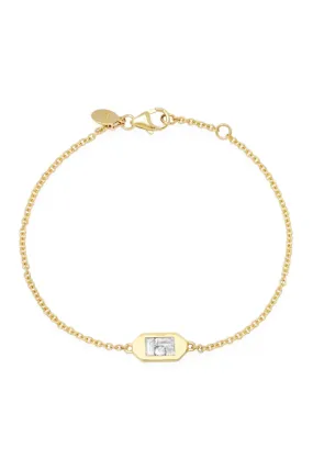 Diamond Baguette ID Bracelet