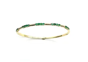 Emerald Bangle Bracelet