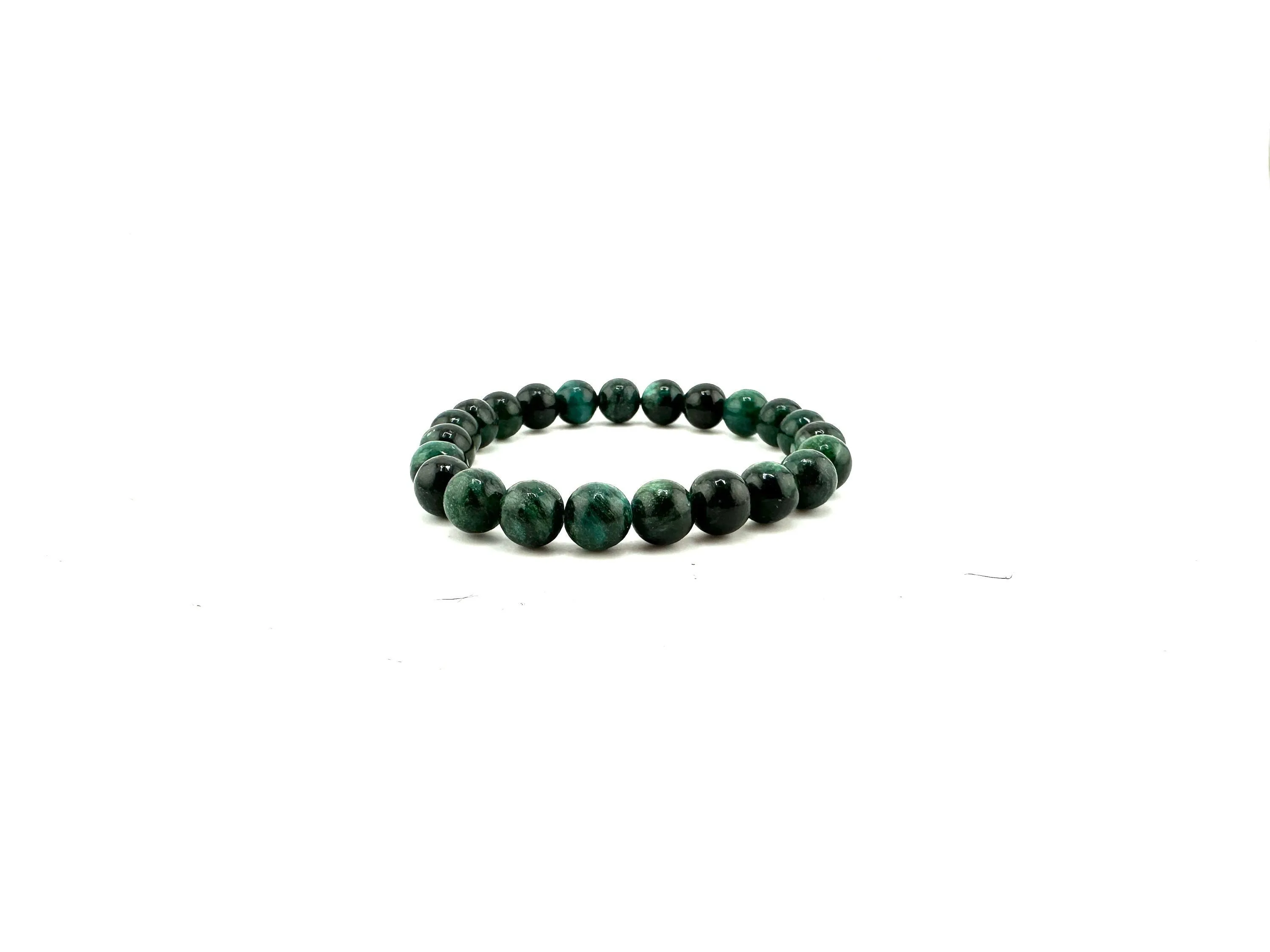 Emerald Bracelet 8mm beads