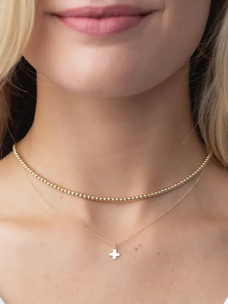 enewton Classic Gold Bead Choker: 3mm