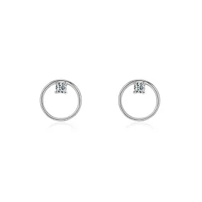 Everyday Genie Sterling Silver Zircon Earrings