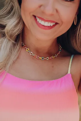 Ezzy Rainbow Choker By Taylor Shaye