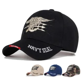 Fashion Mens US NAVY Baseball Cap Navy Seals Caps Tactical Army Cap Trucker cotton Snapback Hat For Adult hip hop hats gorras