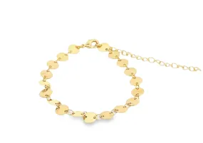 Flat Ball 6mm Disc Bracelet (G36)(I547)(E262)