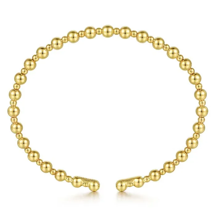 Gabriel & Co. Bujukan Open Bangle Bracelet in 14K Yellow Gold