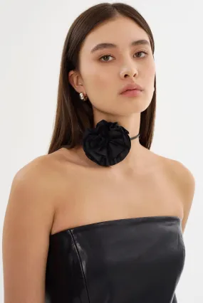 GEMMA | Leather Rosette Choker