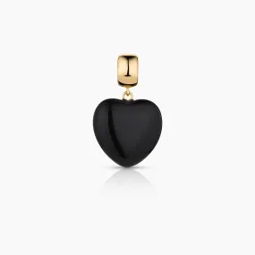 Gemma Onyx Bail Charm