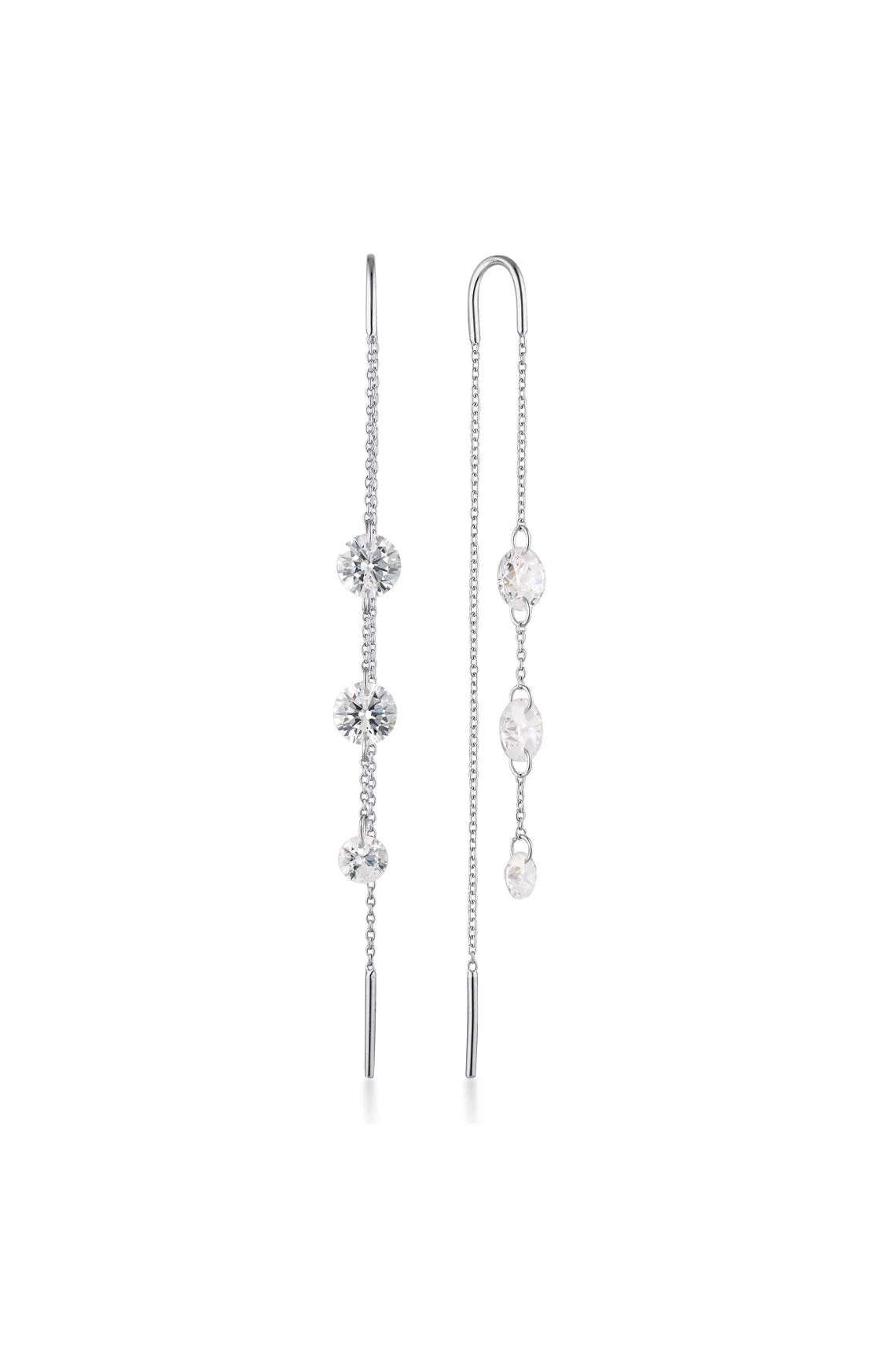 Georgini Mirage Ethereal Earrings- Silver & White CZ