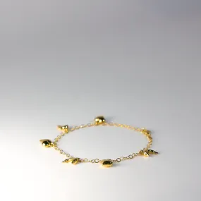 Gold Dolphin And Heart Bracelet Model-AB771