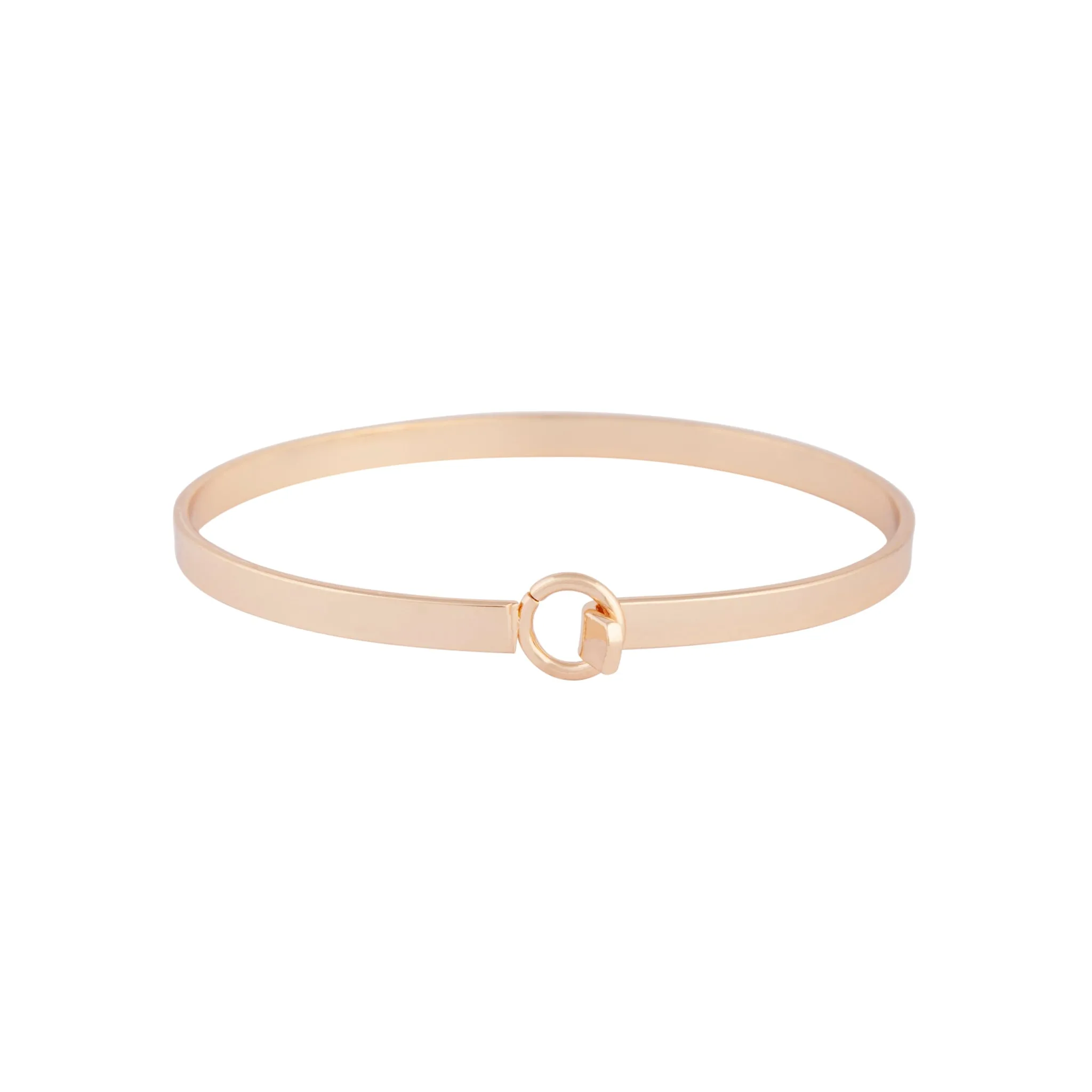 Gold Hard latch Bangle