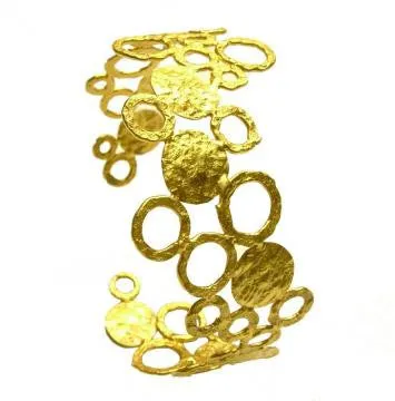 Gold Plated Luna Cuff Bangle