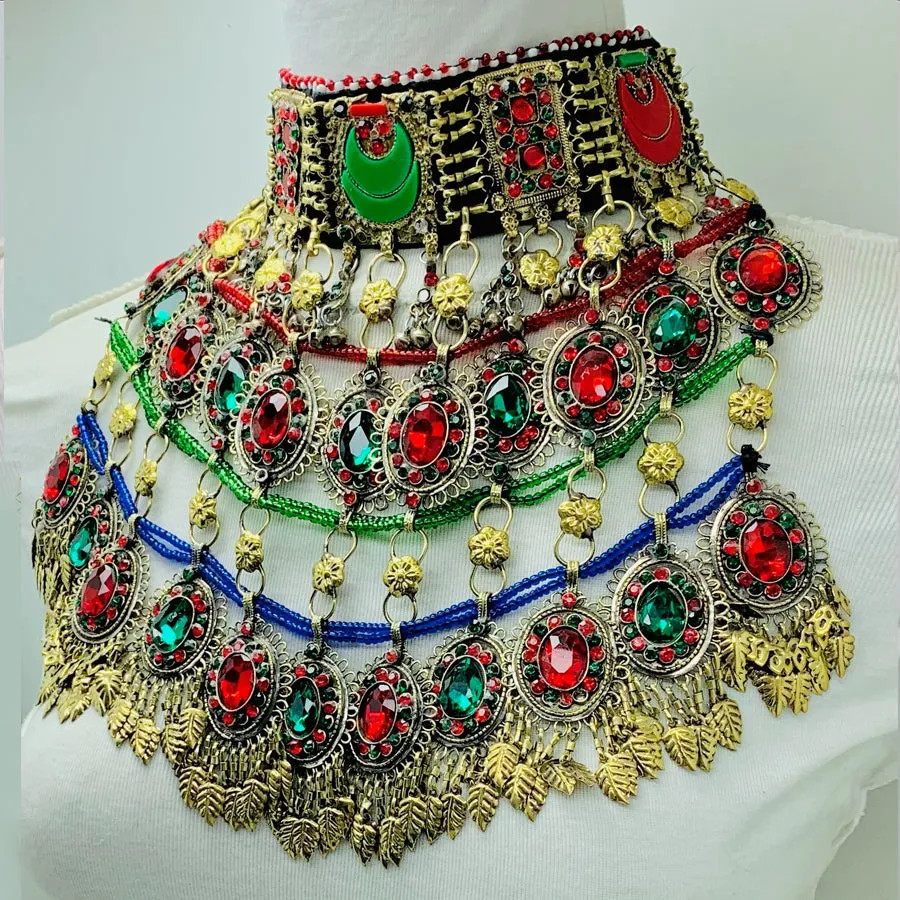 Handcrafted Multilayered Nomadic Choker Necklace