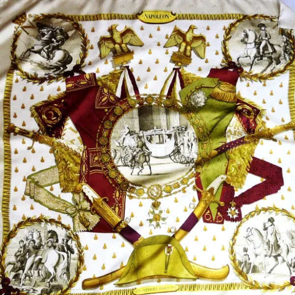 Hermes Silk Jacquard Scarf Napoleon