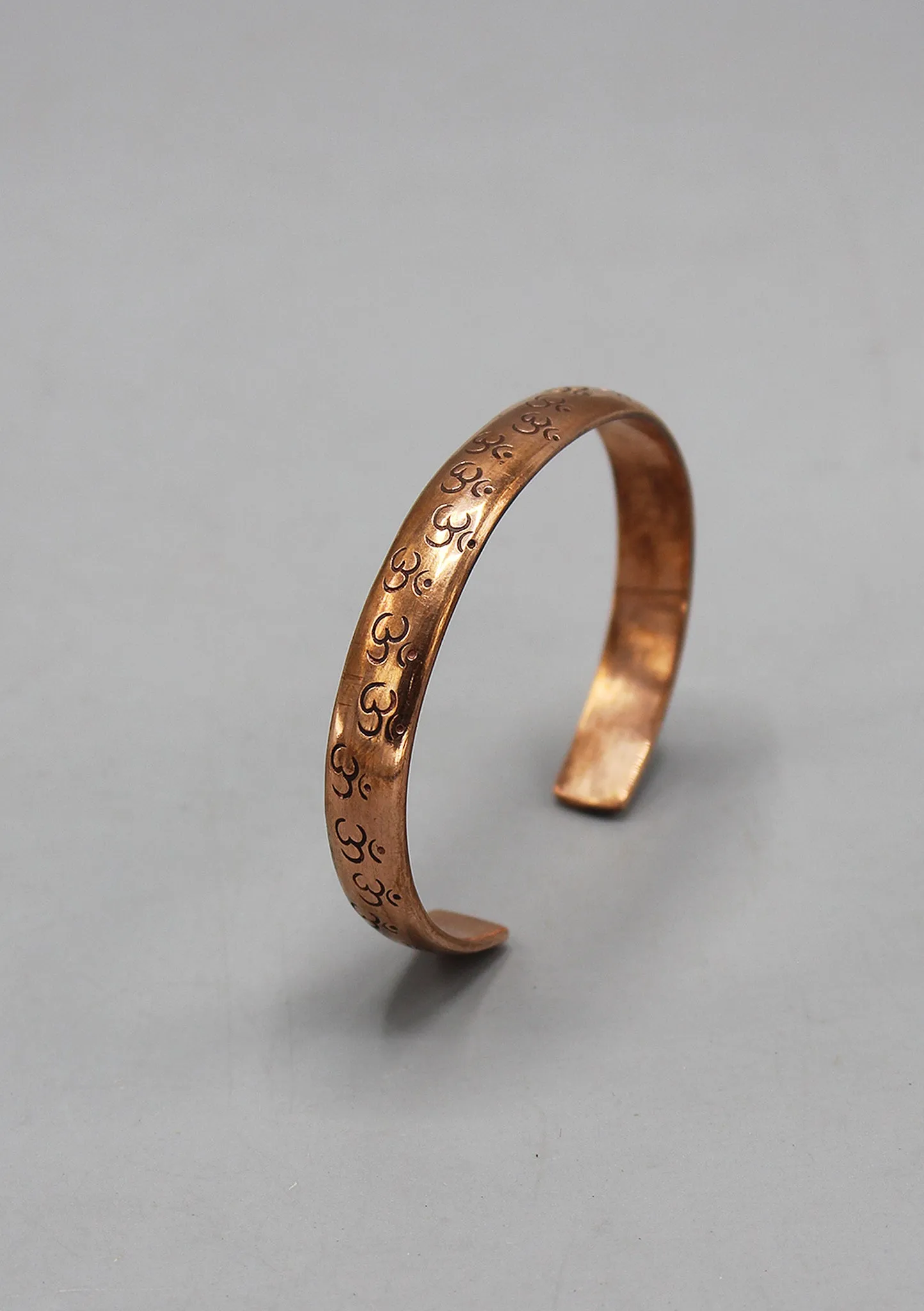 Hindu Om Copper Adjustable Bracelet