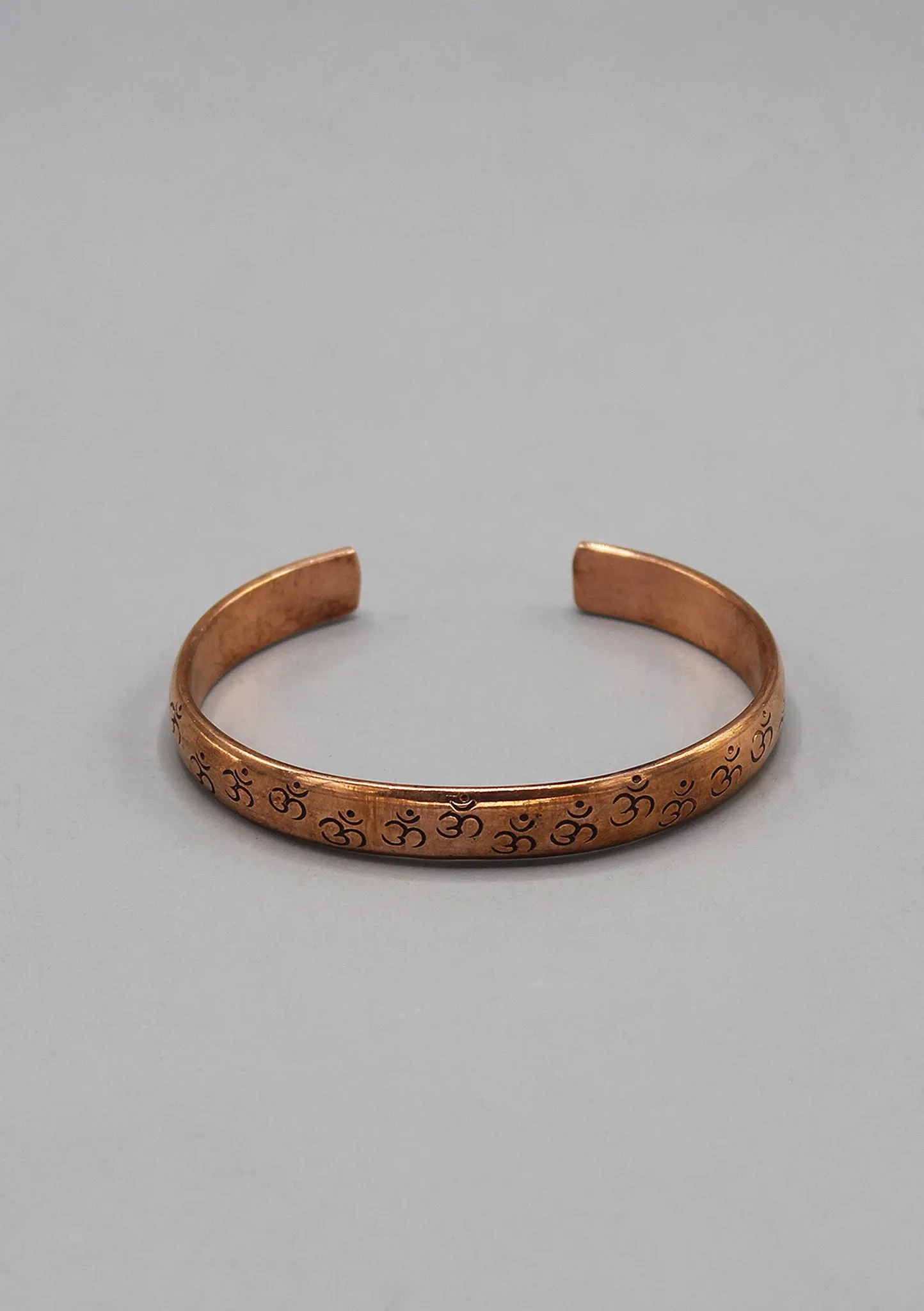 Hindu Om Copper Adjustable Bracelet