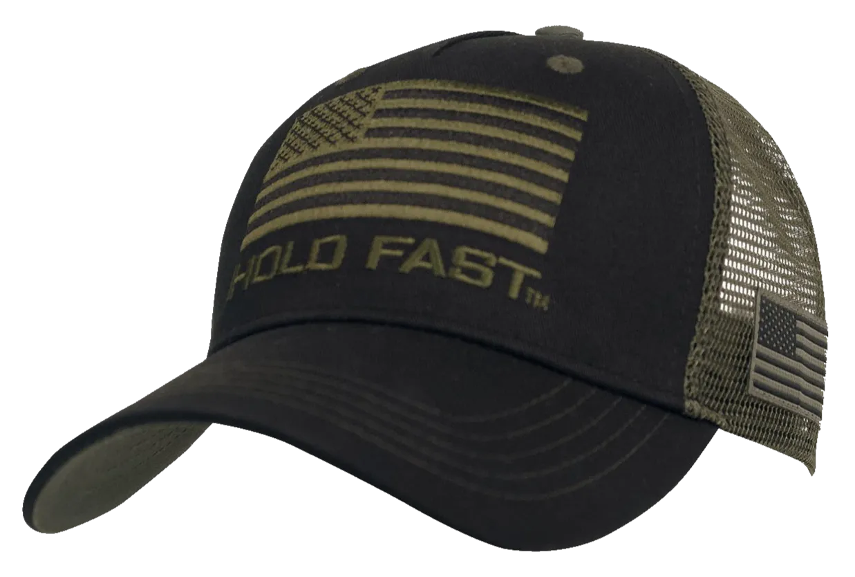 Hold Fast Black/Green Flag Cap