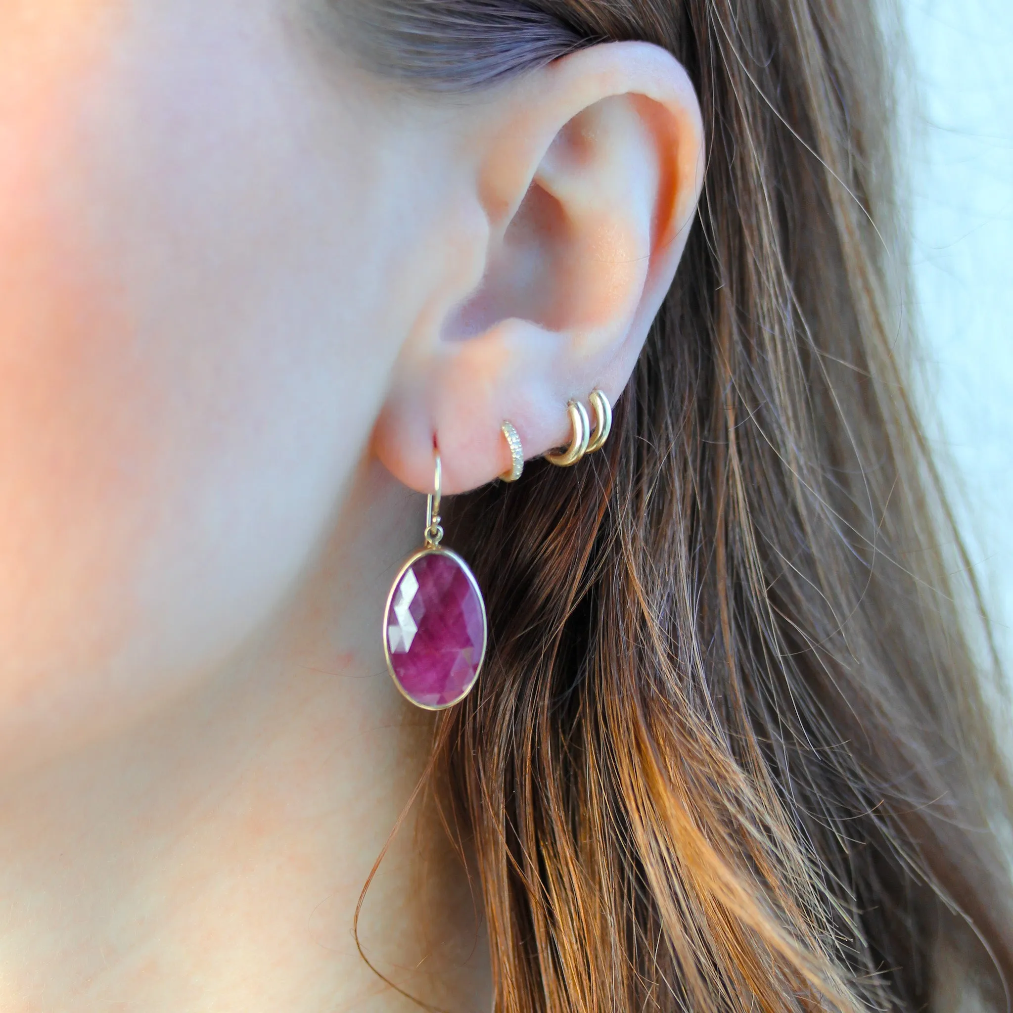 Indian Ruby Earrings