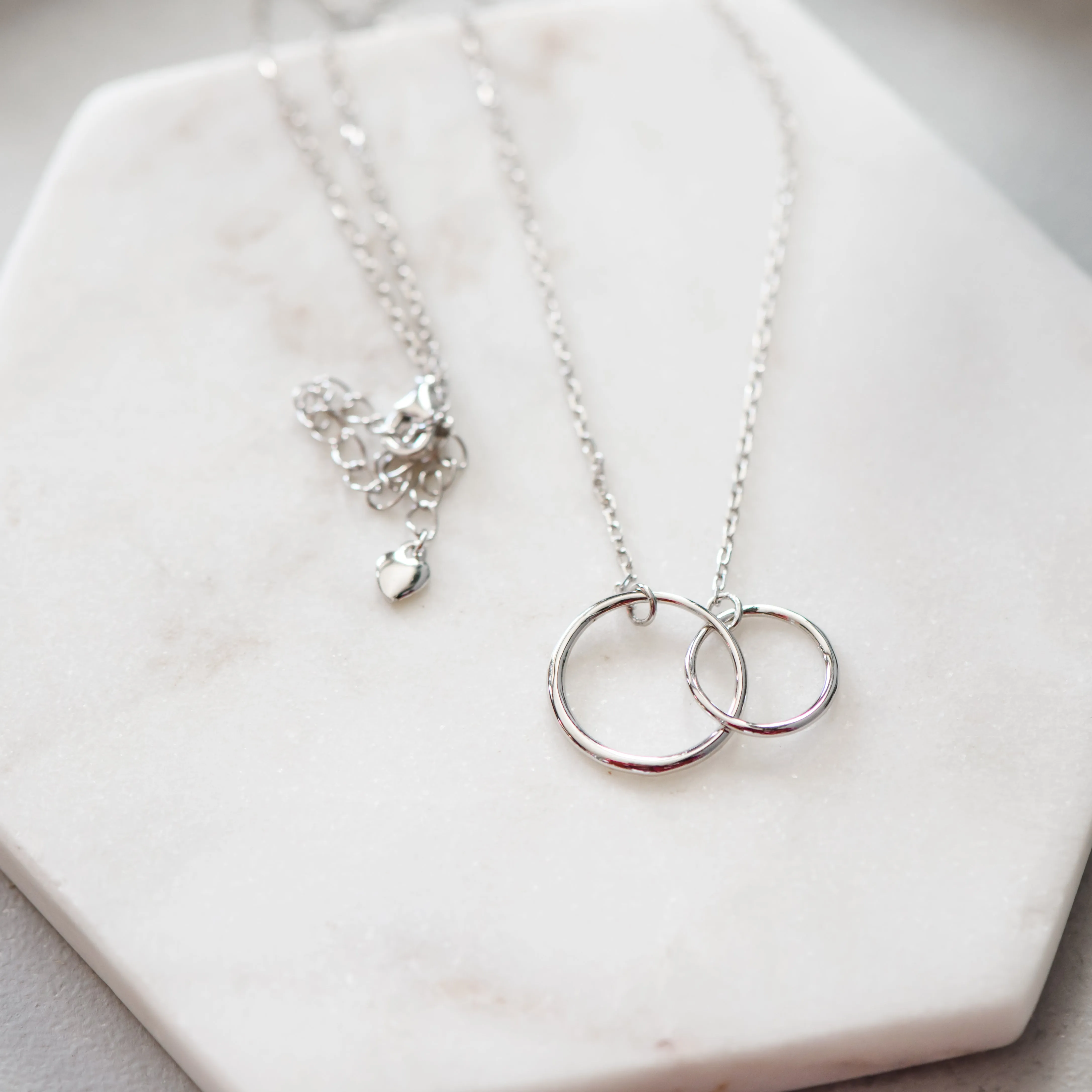 Interlocking Circles Infinity Necklace