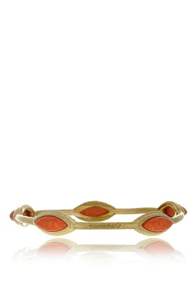 ISHARYA NILE NYMPH Coral Bangle Bracelet