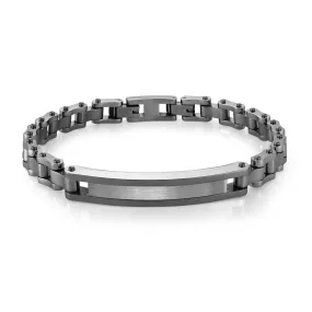 Italgem Men's 8.5" IP Steel ID Bracelet