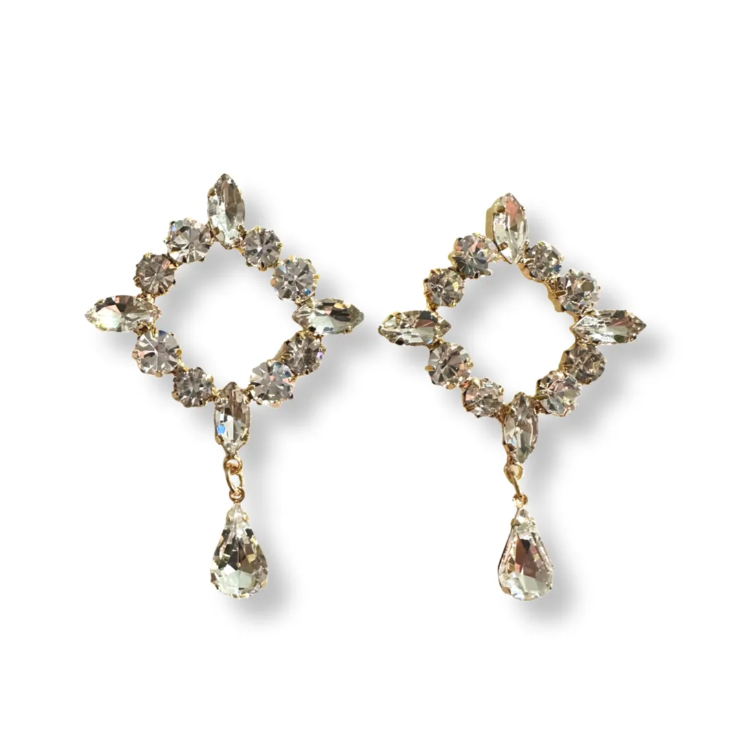 Krista Sparkle Deco Statement Earrings