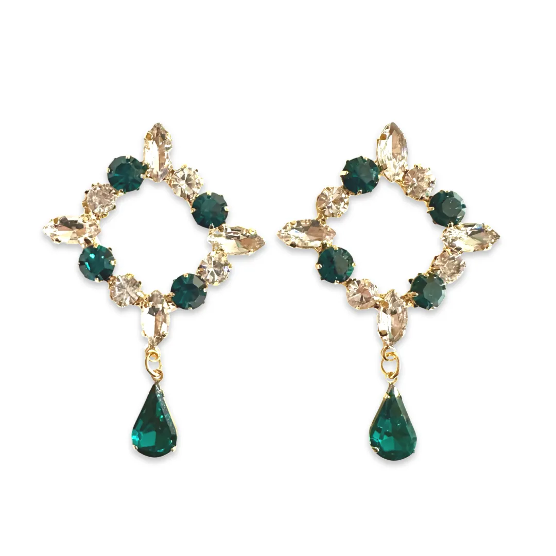 Krista Sparkle Deco Statement Earrings