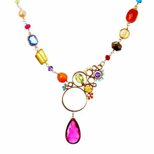 Layla Asymmetrical Large Bubble Necklace