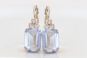 Light Sapphire Crystal Earrings