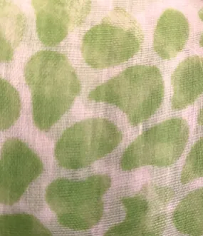 Lime Animal Print Scarf