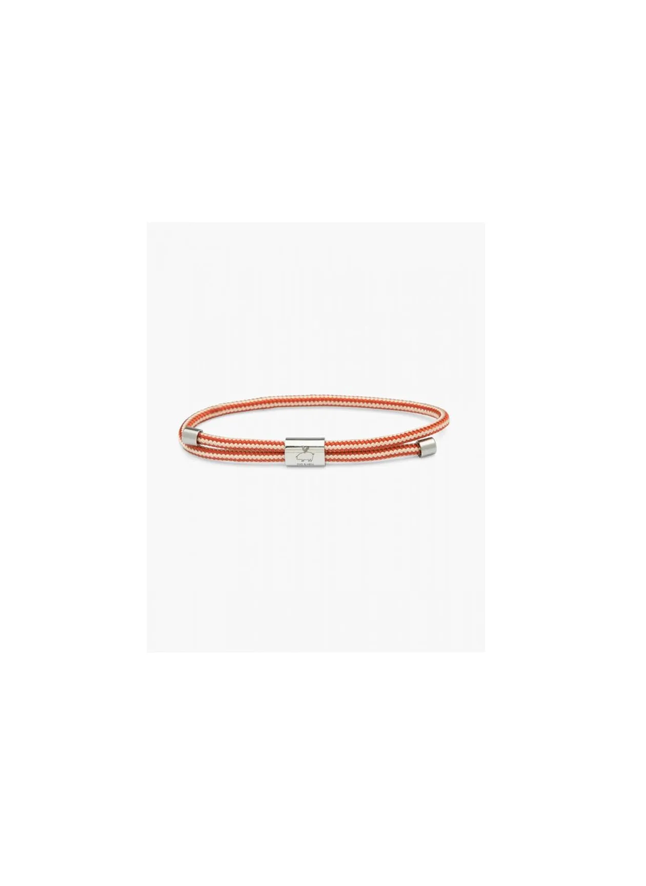 LITTLE LEWIS BRACELET IVORY CORAL RED - SILVER -