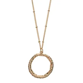 Long Necklace Circle Irregular