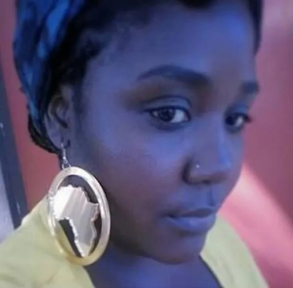 Map of Africa Hoop Earrings (gold mirror style) | Africa shaped | Natural hair | Afrocentric