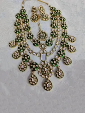 Meena Kundan Layered Rani Haar