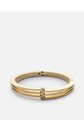 Miansai Polished Gold Plated Offset Cuff