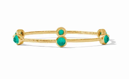 Milano Luxe Bangle - Iridescent Emerald Green - Medium