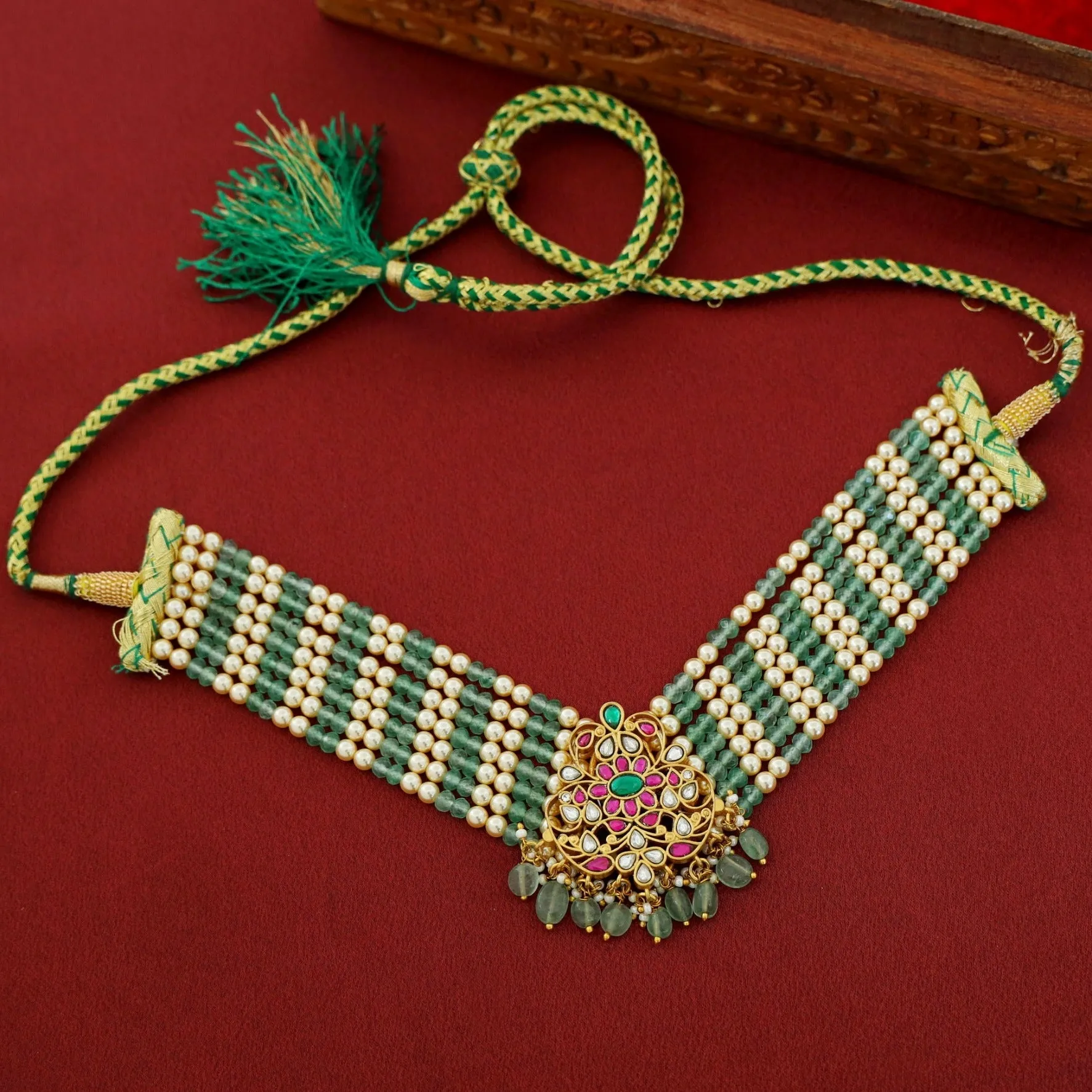 Mohini Beaded Jadau Kundan Choker