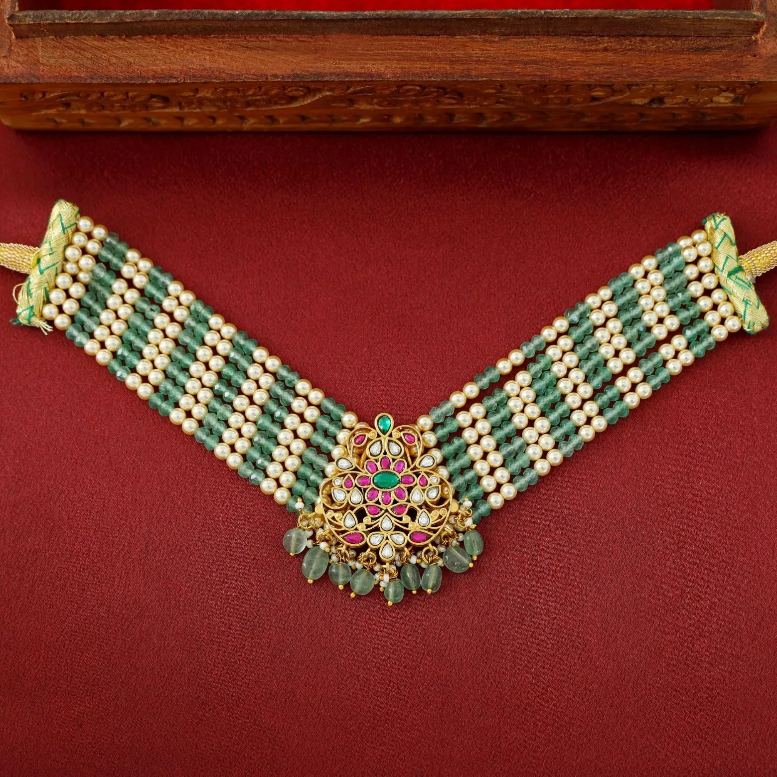 Mohini Beaded Jadau Kundan Choker