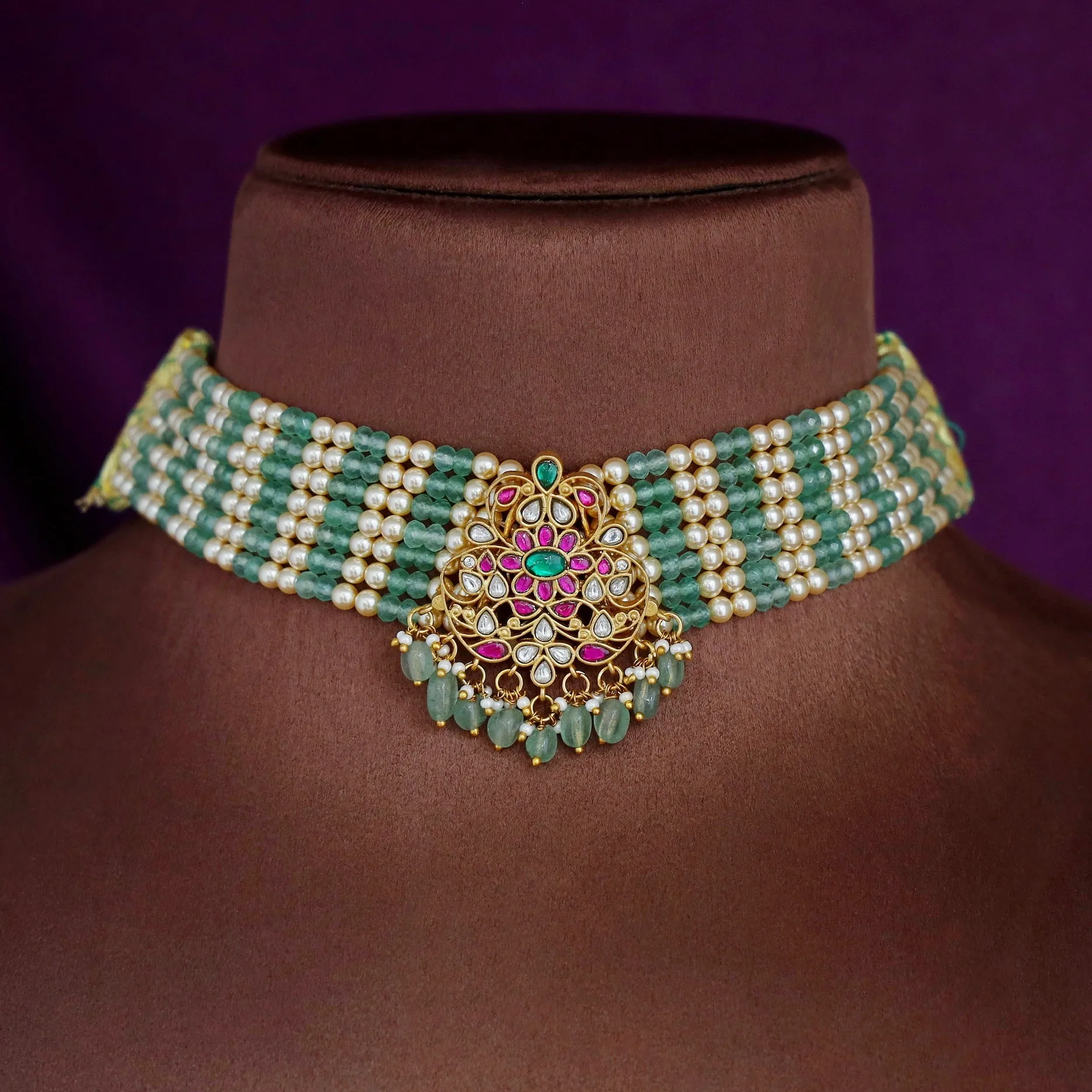 Mohini Beaded Jadau Kundan Choker