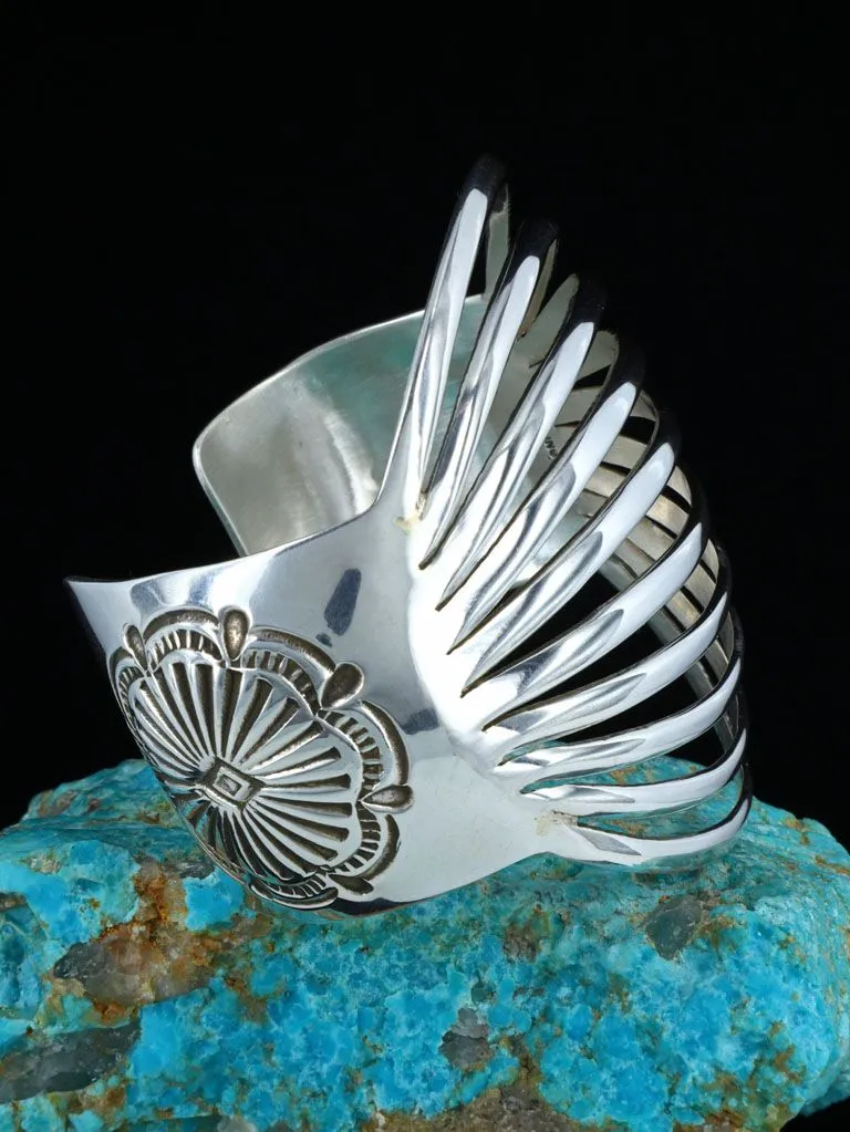 Native American Jewelry Sterling Silver Cuff Bracelet