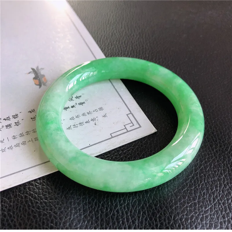 Natural Jade Bangle Jadeite Bangle Internal Diameter 57.2mm 00807