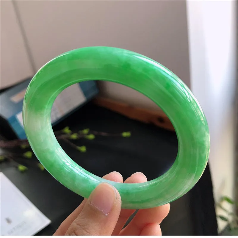 Natural Jade Bangle Jadeite Bangle Internal Diameter 57.2mm 00807