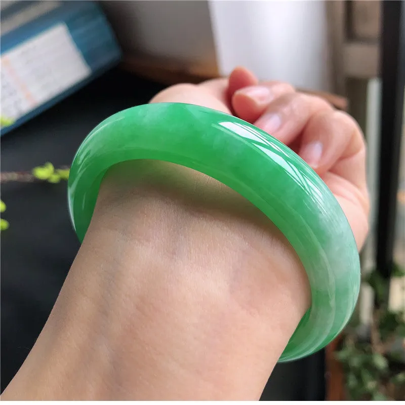 Natural Jade Bangle Jadeite Bangle Internal Diameter 57.6mm B2022818