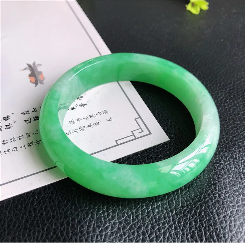 Natural Jade Bangle Jadeite Bangle Internal Diameter 57.6mm B2022818