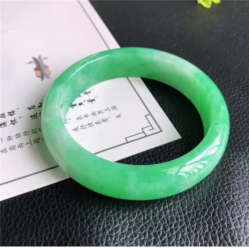 Natural Jade Bangle Jadeite Bangle Internal Diameter 57.6mm B2022818