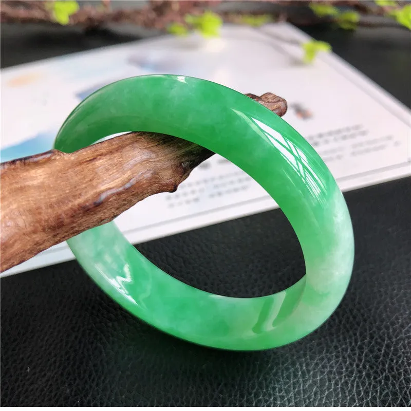 Natural Jade Bangle Jadeite Bangle Internal Diameter 57.6mm B2022818