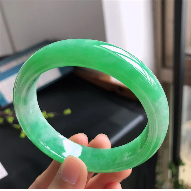 Natural Jade Bangle Jadeite Bangle Internal Diameter 57.6mm B2022818