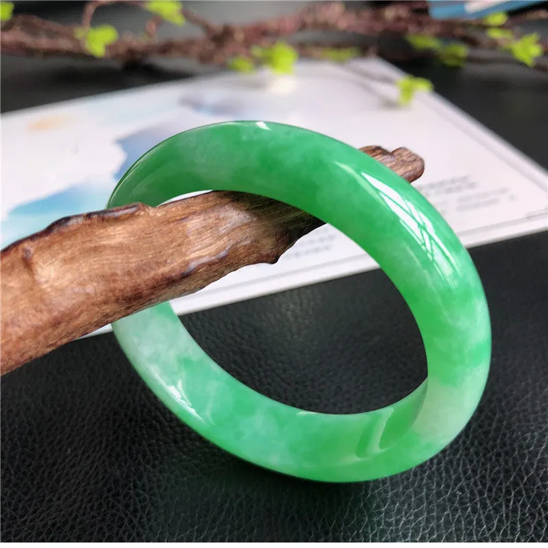 Natural Jade Bangle Jadeite Bangle Internal Diameter 57.6mm B2022818