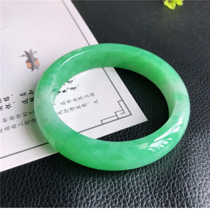 Natural Jade Bangle Jadeite Bangle Internal Diameter 57.6mm B2022818