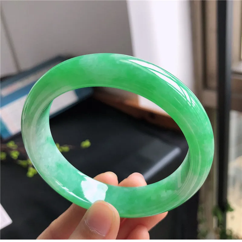 Natural Jade Bangle Jadeite Bangle Internal Diameter 57.6mm B2022818